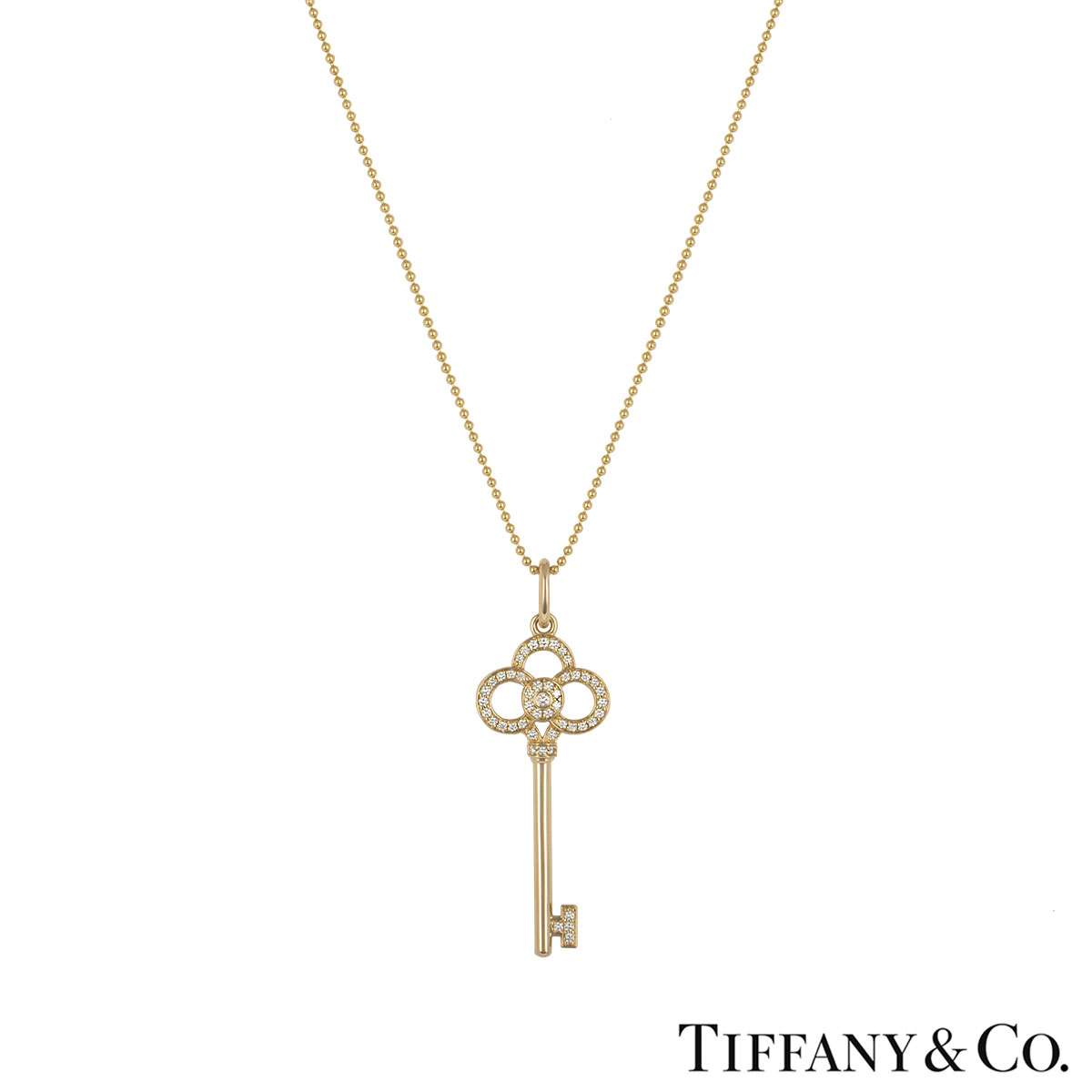 Vintage Tiffany & Co. Crown Key Necklace